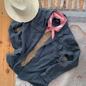 PATAGONIA gray, flannel work shirt, M (men’s)